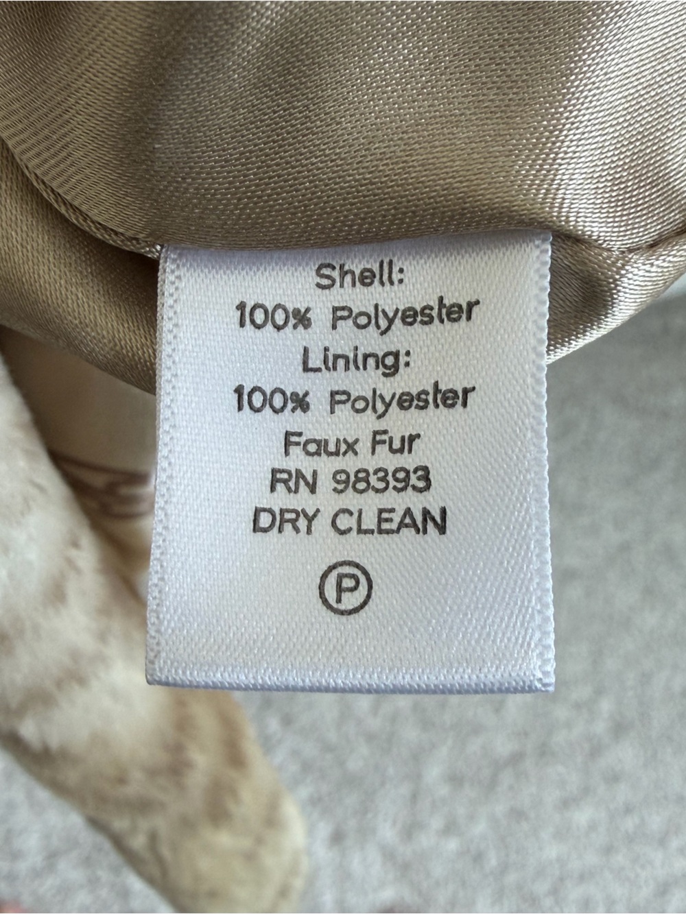 Dennis by Dennis Basso Faux Fur Animal Print Jacket Coat Women’s Medium Beige - Picture 11 of 14